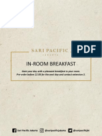 IN-ROOM BREAKFAST MENU