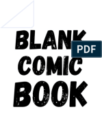Blank Comic Book, 8,5x11, 120p, no bleed