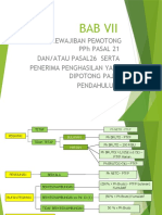 PPH 21 BAB VII