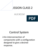 Discussion Class 2 - Automatic Control