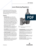 627 Series Pressure Reducing Regulators