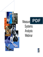 Measurement Systems Analysis Webinar