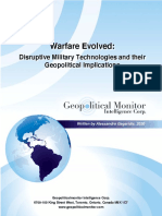 Warfare Evolved: Disruptive Military Technologies and their Geopolitical Implications
