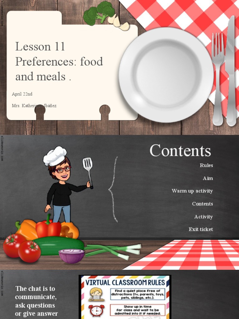 Food Preferences and Meal Vocabulary | PDF | Meal | Lunch