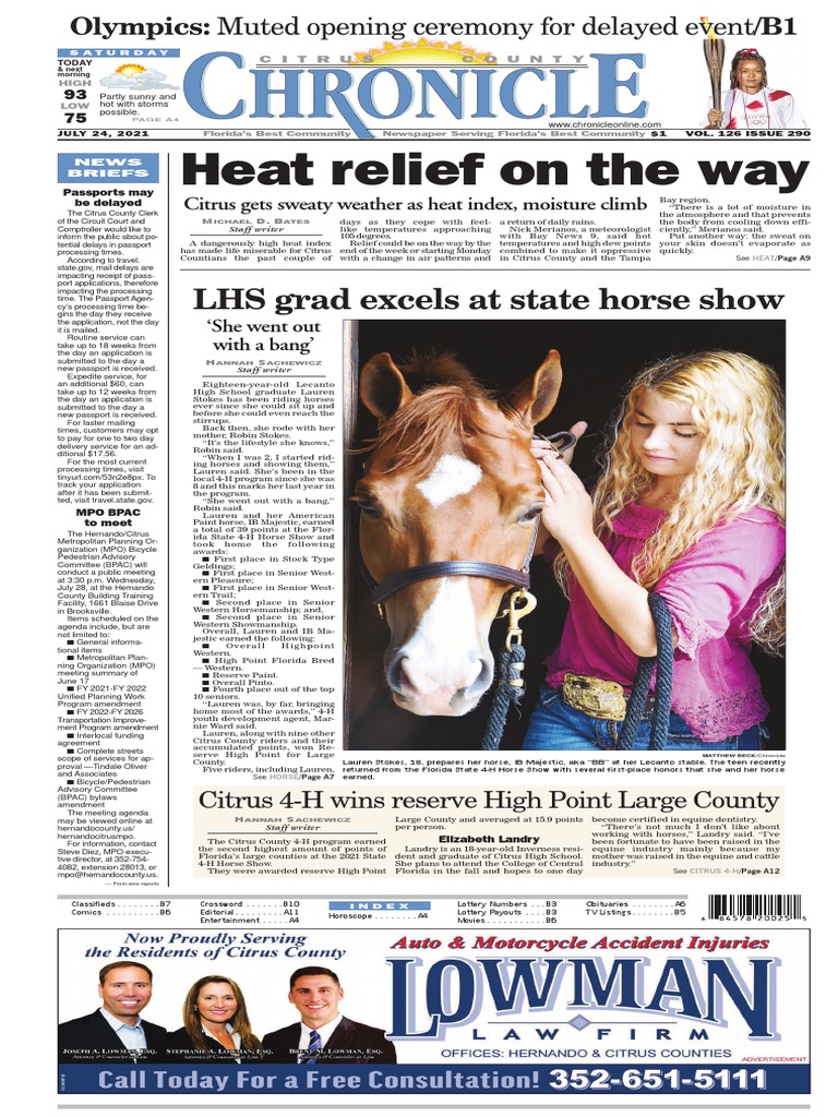 Heat Relief On The Way LHS Grad Excels at State Horse Show PDF Toyota Annual Percentage Rate pic