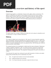 Netball Complet Note