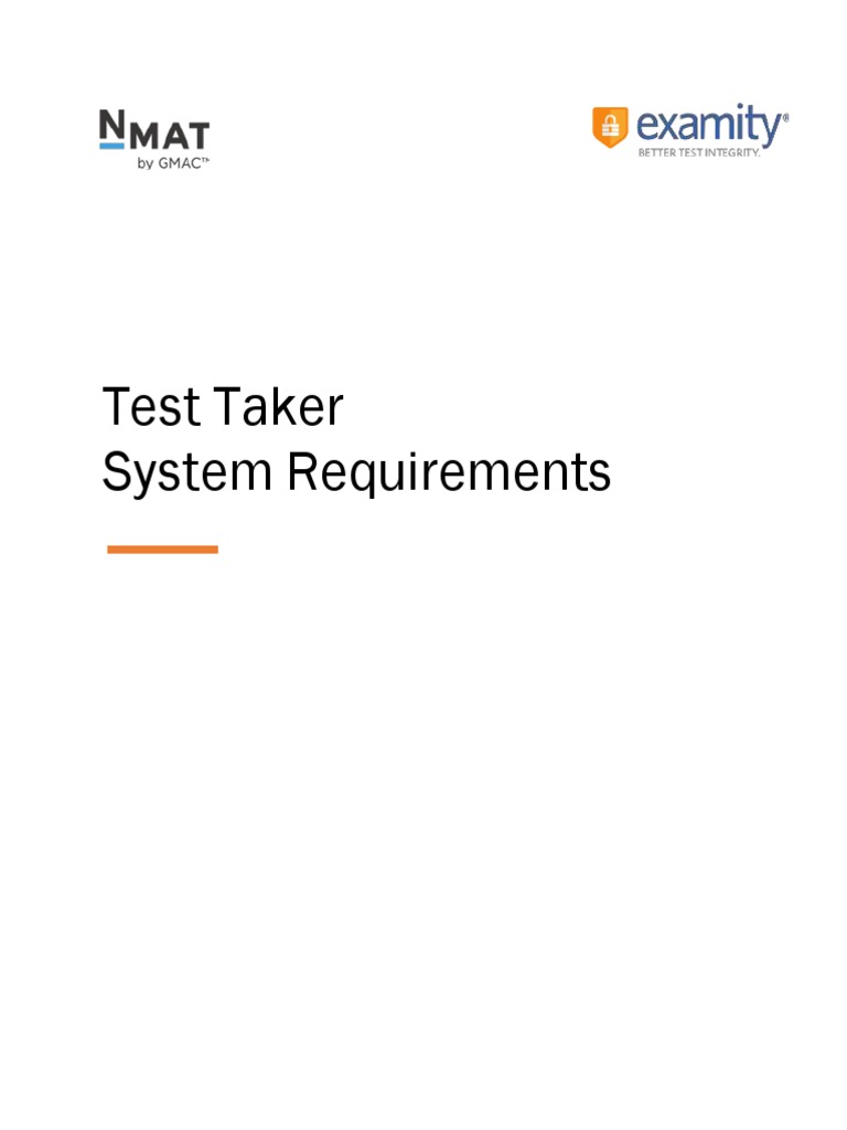 Test Taker System Requirements Guide | PDF | Computers