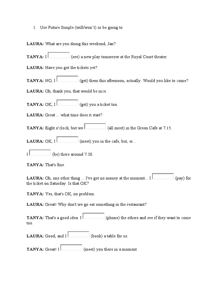 Future Forms Test Pdf