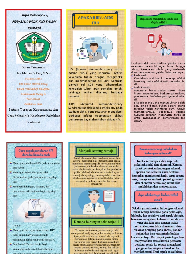 Leaflet HIV AIDS Pada Anak Dan Remaja-Dikonversi | PDF