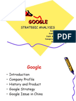 GOOGLE STRATEGIC ANALYSIS AND ISSUES IN CHINA