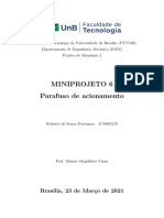 Parafuso de Acionamento de Uma Prensa de Mandioca