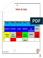 Horario de Clase 4°