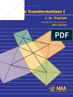 (Number 8) (Bk. 1) I. M. Yaglom - Geometric Transformations I-Mathematical Assn of Amer (1962)