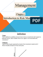 Chapter 1. Risk Managment