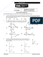 Advanced Problem Package Kinematics of A Particle & Motion in Two Dimension