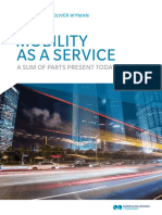 Mobility As A Service: A Sum of Parts Present Today