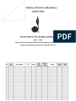 Contoh Format Buku Induk Anggota Pramuka Terbaru