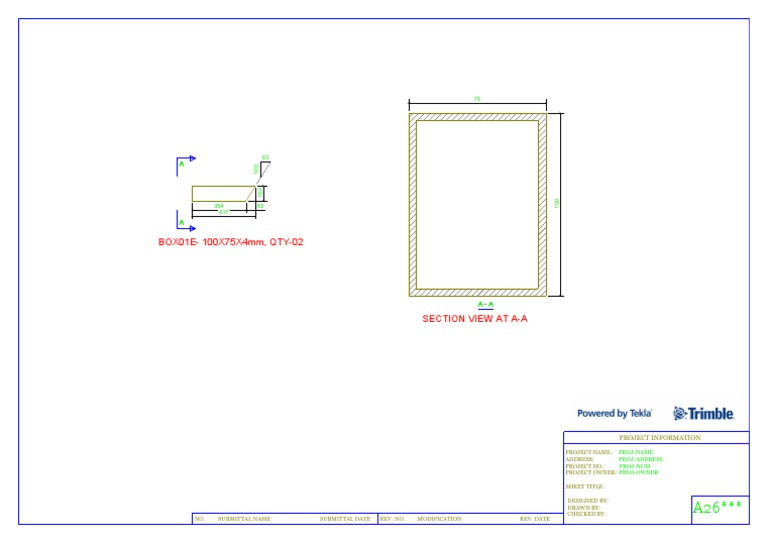 Project Submittal and Section View Details | PDF