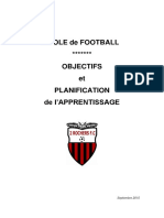 planification et objectifs_ecole de foot