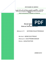 M 11 Notions d’Électronique