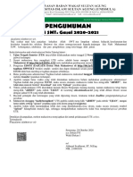 PENGUMUMAN UTS Gasal 20-21 Utk MHS