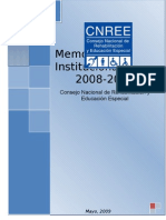 CNREE Memoria Final 2008 - 2009