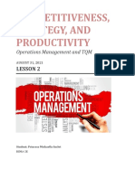 Uecal-Bsma2e, Om&tqm, Activity2, Competitiveness, Strategy, and Productivity