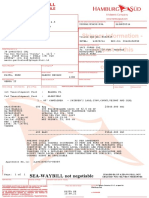 Shipper Information - Not Part of This Contract: SEA-WAYBILL Not Negotiable