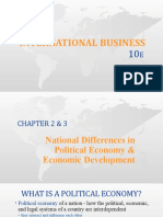 INB 301 - Chapter 2 & 3 - National Differences in Political Economy and Economic Development