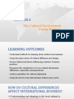 INB 301 - Chapter 4 - The Cultural Environment Facing Business