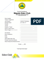 Formulir Pendaftaran Mapala Eden Club 2021