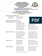 Susunan Pengurus Magang DEMA FKIK Periode 2021