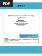 Sebi Rationalises Insider Trading Regulations 1