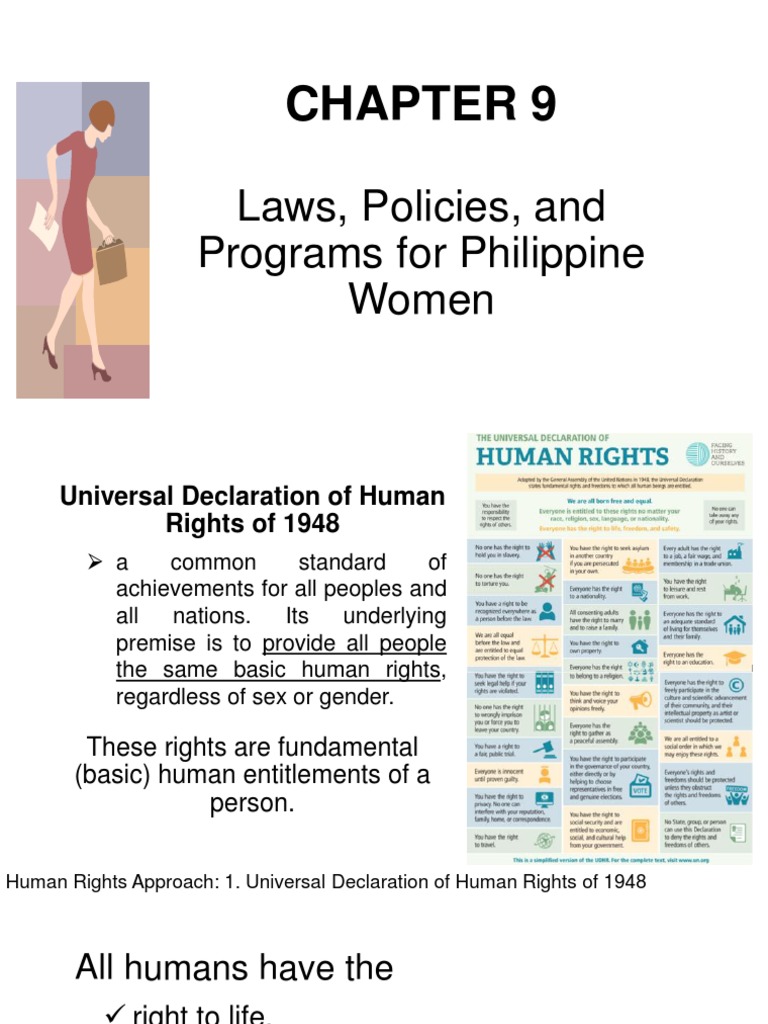 Philippine Laws on Women's Rights | PDF | Egalitarianism | Gender Studies