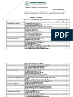 Chemistry Exam Syllabus 2020-2021