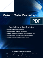 Make To Order Production: Sappp