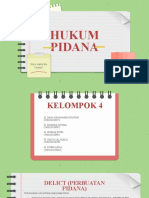 HUKUM PIDANA - KELOMPOK - 4 Delict