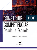 CONSTRUIR COMPETENCIAS DESDE LA ESCUELA - PERRENOUD