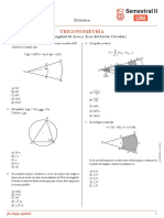 Problemas de trigonometría, áreas y longitudes en figuras geométricas