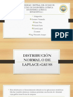 DISTRIBUCIÓN NORMAL O de LAPLACE GAUSS