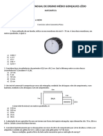 Geometria Plana - Exercícios Matemática Escola Ensino Médio