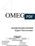 Omega HH509R Thermocouple Meter Manual