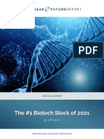 The #1 Biotech Stock of 2021: by Jeff Brown