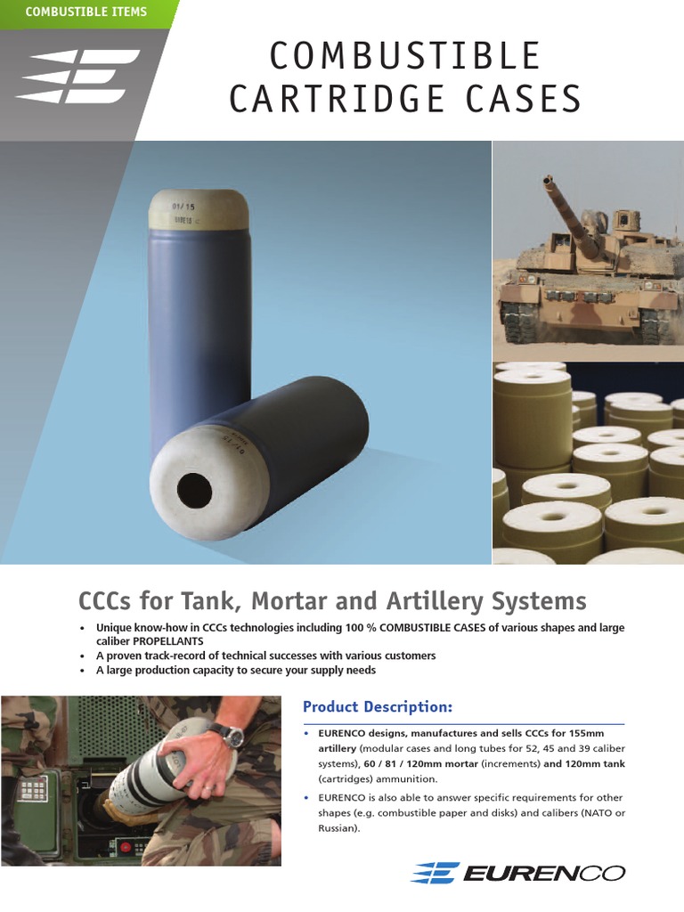 Combustible Cartridge Cases Cccs For Tank, Mortar and Artillery