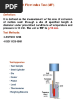 Melt Flow Index Test (MFI: Definition