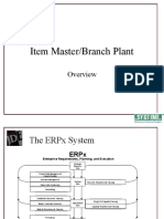 Slide Title: Item Master/Branch Plant