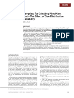 The Effect of Size Distribution Variability in Grinding Pilot Plant Tests