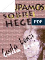 Esculpamos Sobre Hegel - Carla Lonzi n