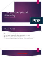 Time Series Analysis and Forecasting: Instructor: Ayesha Syed