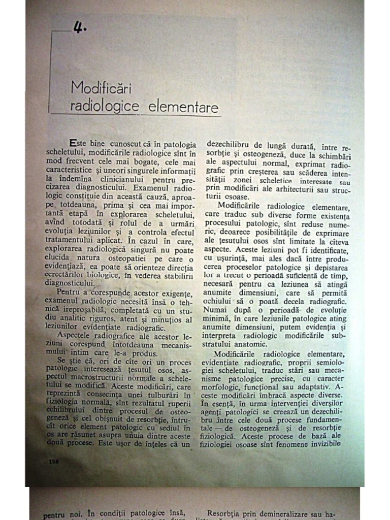 Modificari Radiologice Elementare 4 | PDF